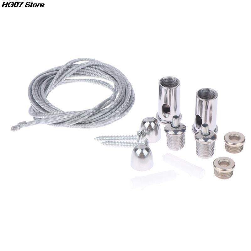New 2Pcs/lot 1.5m/2m Lamp Lifting Rope Steel Cable For Lifting Various Panel Lights Can Be Used Without Ceiling Lamps Parts
