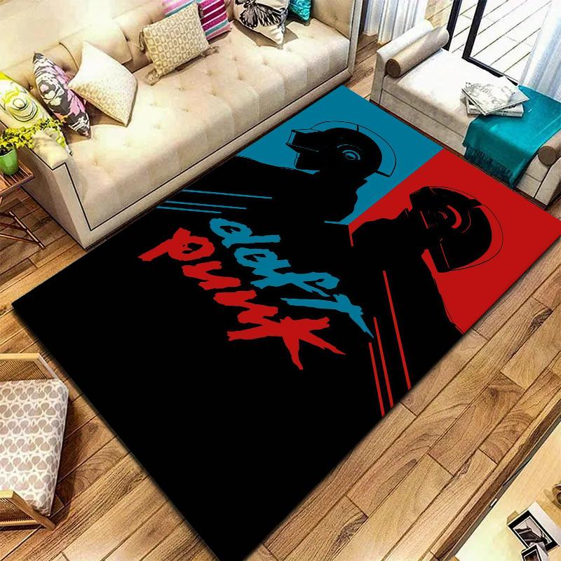 Daft Punk Carpet Rug for Living Room Bedroom Home Sofa Decoration,Kids play Nonslip Floor Mat