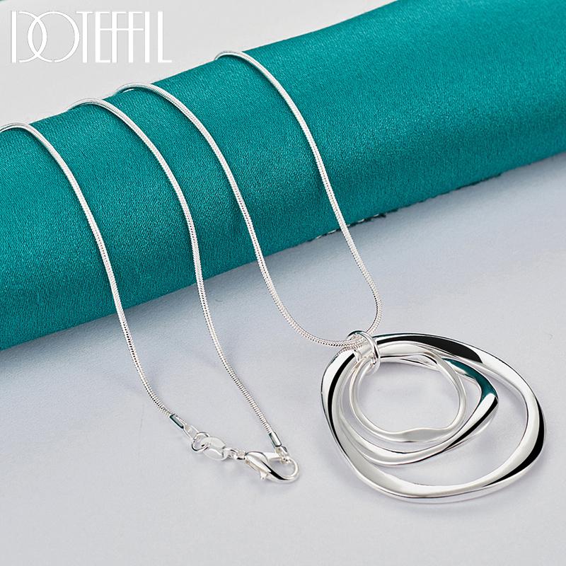 Цепочка в виде змеи из стерлингового серебра 925 пробы, тонкая цепочка, модное ожерелье длиной 16-30 дюймов