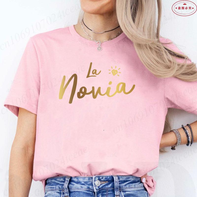 Spanish Woman Bachelorette Hen Party T Shirt Girl Team Bride T-Shirt Woman Single Farewell Blouses Funny Bridal Wedding Tees