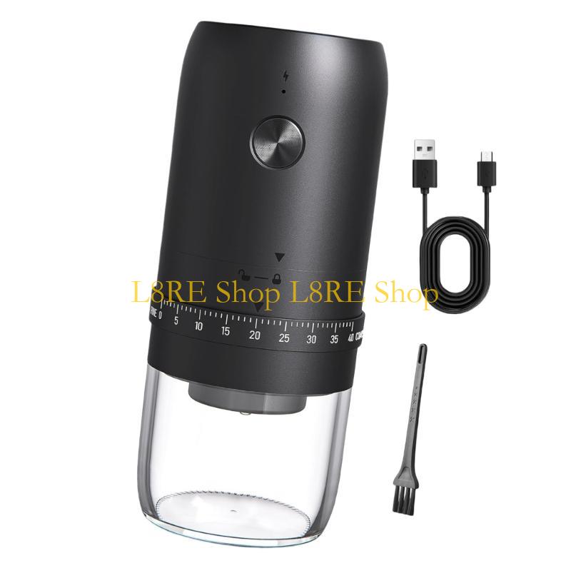 L8RE Портативная Кофемолка Кофемолка Перезаряжаемая Измельчитель Пластиковая Текстура Подходит для Удобного Использования на Открытом Воздухе