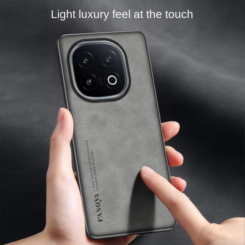 Простой кожаный удобный замшевый чехол для VIVO IQOO 13 12 Pro 11 Pro IQOO Z9X Z9 Turbo Z8 Z8X IQOO Neo 9 8 Защитная крышка для камеры