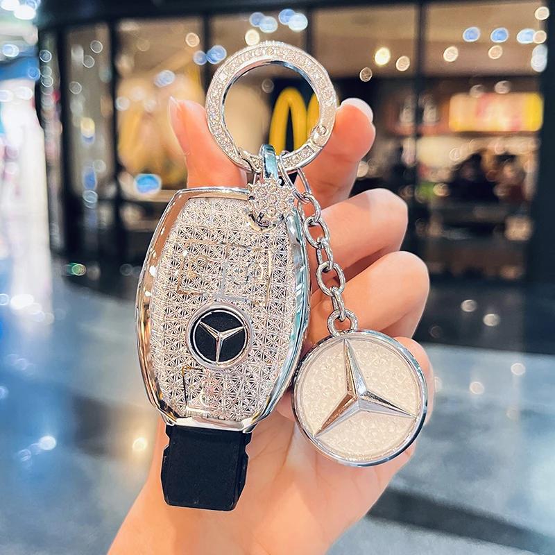TXF4 Fashion Car Key Case Cover For Mercedes Benz A B C E Class GLS GLA GLK GLC CLS CLA AMG W204 W205 W212 W463 W176 Keychain Fob