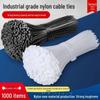 White Nylon Self-Locking Cable Ties - Strong, Durable Wire Fasteners