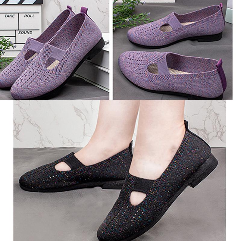 Весенне-летние дышащие сетчатые туфли-лодочки, женские дышащие полые сандалии, пляжная обувь с отверстиями
