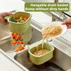 Drain Basket with Separation Filter Design Quick Filtration Press Open Cover 2-in-1