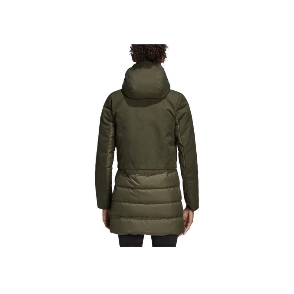 adidas Climawarm Теплая Удобная Водонепроницаемая Пуховая Куртка Женская Куртка Зеленая CY8646