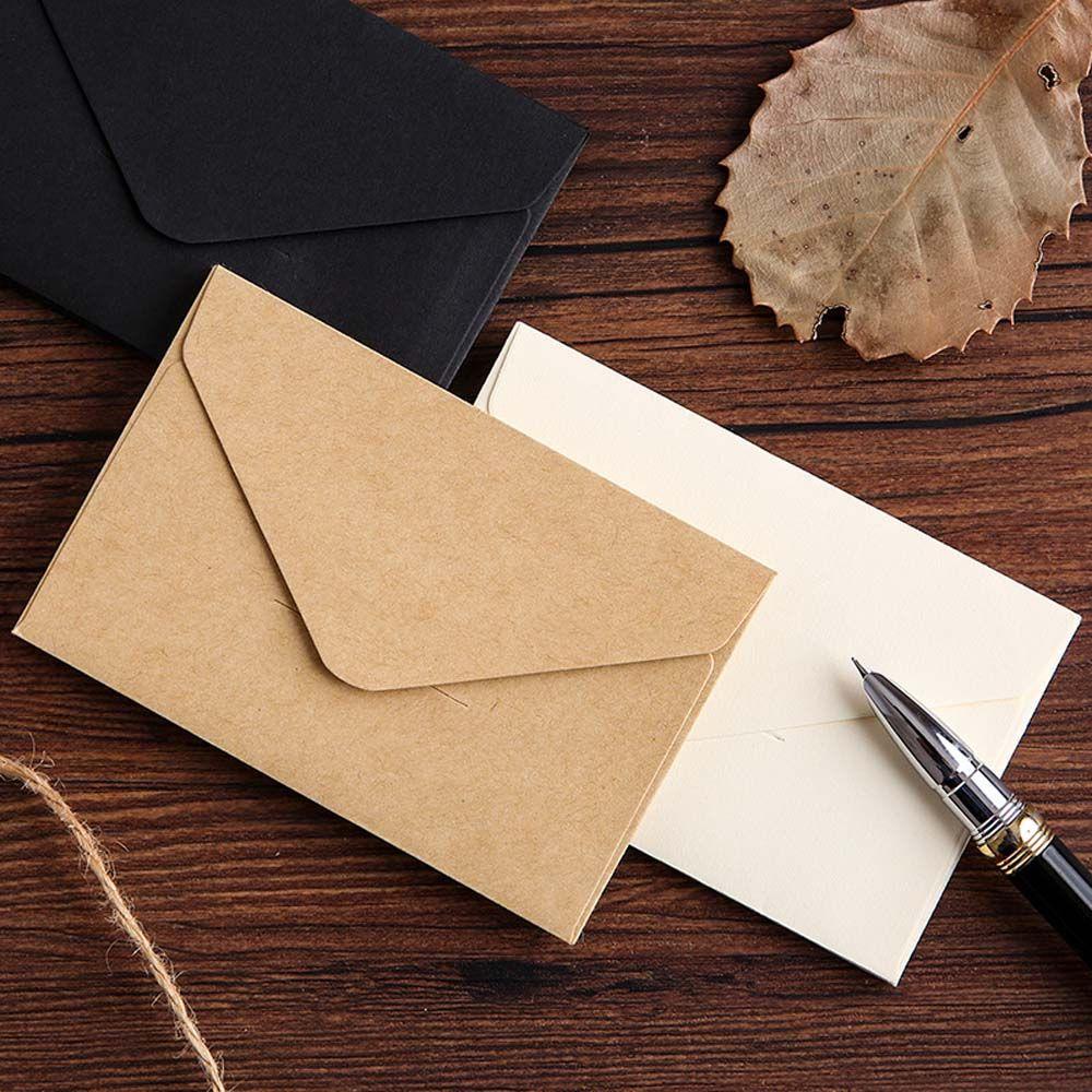 Greeting Card Cover Office Supplies Letter Paper Card Holder Kraft Blank Envelope Small Paper Envelope Window Envelope