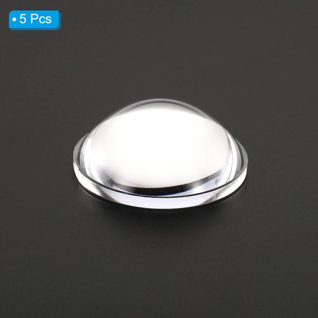 PATIKIL Диаметр 34 мм Высота мм 5 шт. Акриловая светодиодная оптическая выпуклая конденсаторная линза для светодиодного фонарика велосипедный налобный фонарь прозрачный 13,5