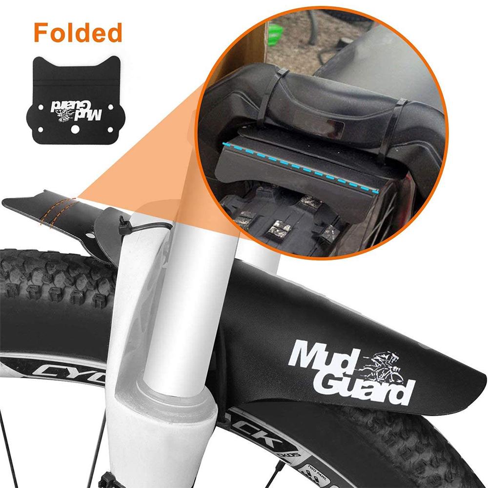 4pcs Mountain Bike Fenders Set with 10 Cable Ties Front and Rear Compatible