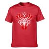 Unisexs Cotton TShirt with Distressed Style Hazard Sign  Horned Graphic Casual Streetwear Tees for Daily Wear