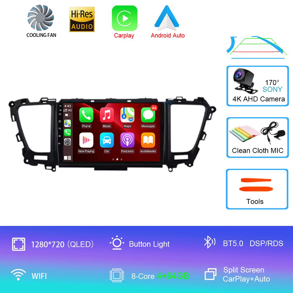 Для Kia Carnival YP Sedona 2014 2015 2016 2017 2018 2020 2 din Мультимедиа Android 14 Автомагнитола 4G Wifi GPS DVD BT Carplay