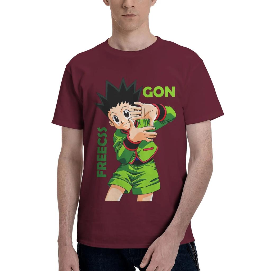 Anime Hunter X Hunter Unisexs Tshirt Clothes Japanese Anime Casual Tees Short Sleeve Fugees Cotton