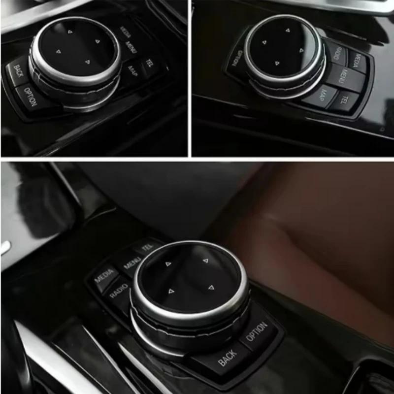 Для BMW 1 2 3 4 5 6 7 Серии X1 X5 X6 F20 F30 F10 F07 E60 E90 E70 IDrive Автомобильная Мультимедиа Крышки Больших Ручек Накладки Кнопок Управление
