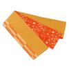 Warakugure Reversible Kiryu-Ori Half-Width Obi, Mustard, 390 x 16.5 cm, Made in Japan