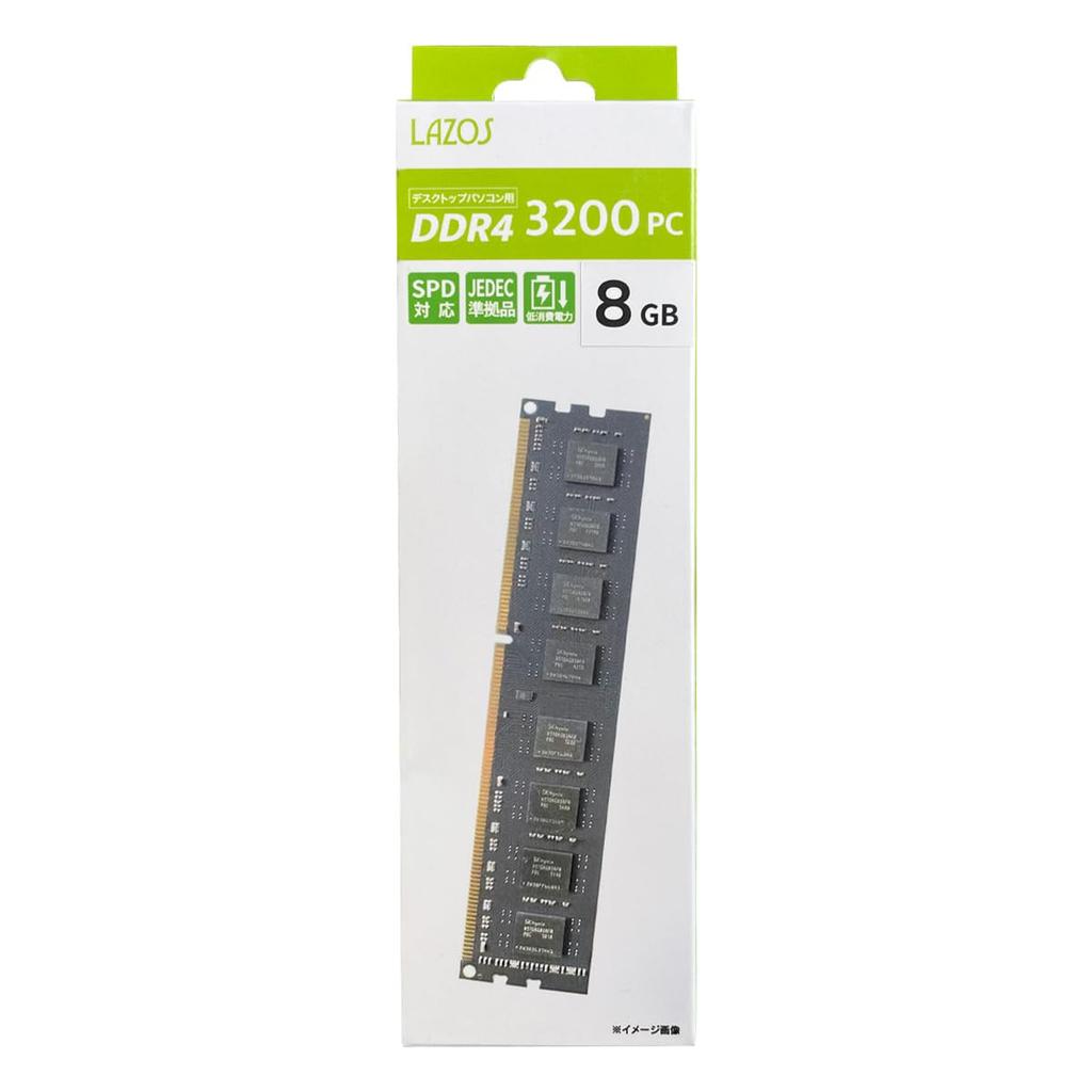 Lazos 8 ГБ для настольного компьютера DDR4-3200 L-D4D8G-3200