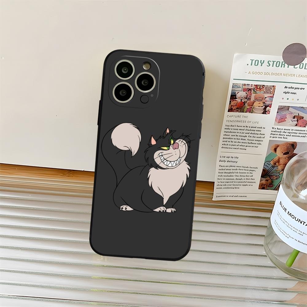 Cinderella Lucifer Cat Phone Case Fundas for iphone 13 11 15ProMax 14 12 Pro Xs Max Mini Xr X 7 8 6 Plus Coque