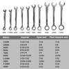 Imperial units/Metric Type Wrenches 10pcs Mini Spanner Wrenches Set Explosion-proof Pocket Key Ring Spanner Hand Tool