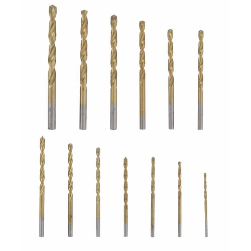 Takagi EARTH MAN Titanium Coated Ironwork Drill Round Shaft Set of 13