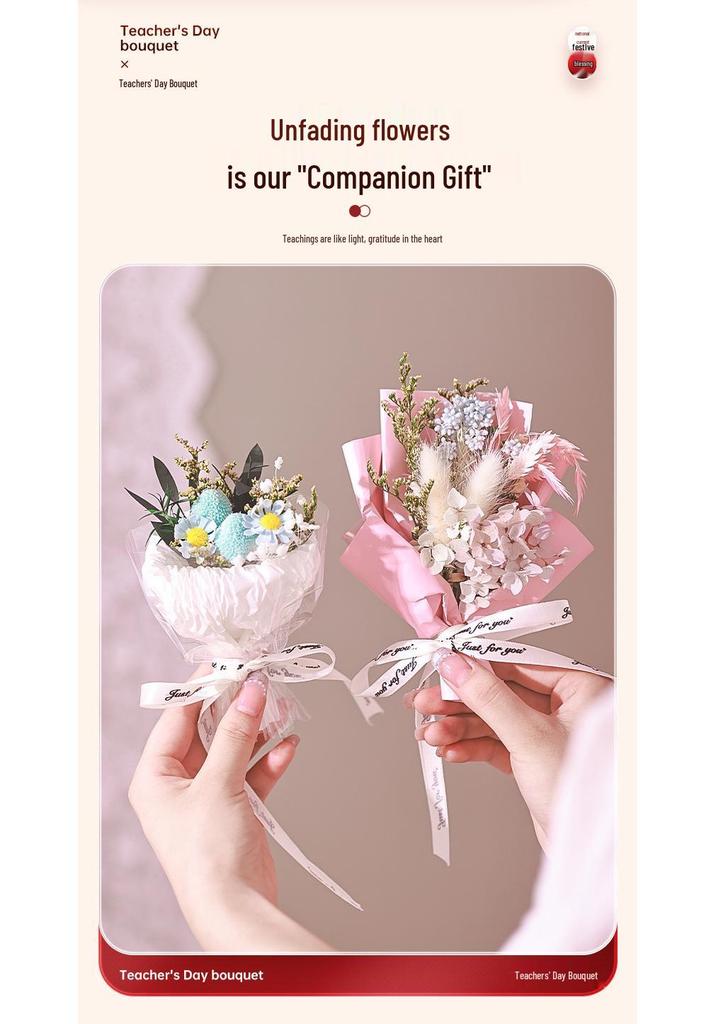 Creative Sunflower Bouquet Desk Ornament - Practical Teacher's Day Gift