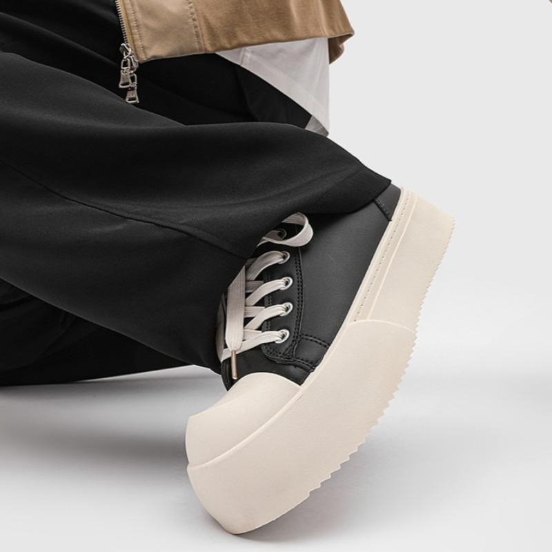 Fashion Men's Shoes Big Head Derby Shoes Breathable Thick Soles Casual Versatile Board Shoes High Quality Man's Sneakers Zapatos Hombre