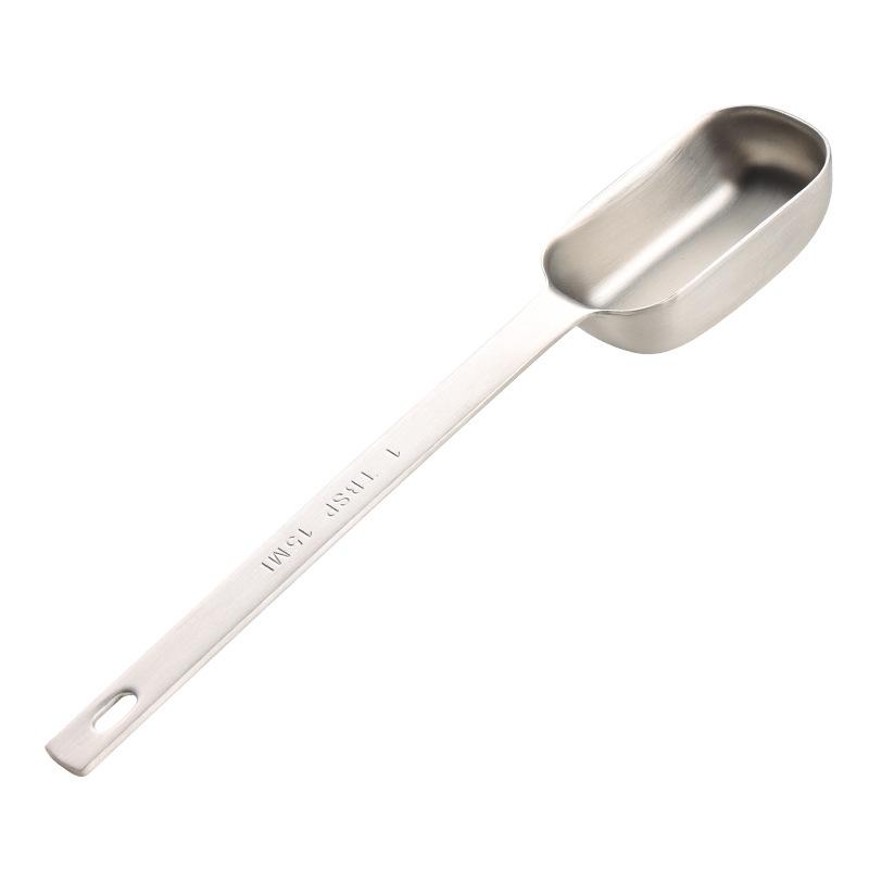 304 Stainless Steel Square Spoon Head Measuring Spoon 1 Teaspoon 15ml Titanium Plated Multi-color Baking Tool Seasoning Spoon
