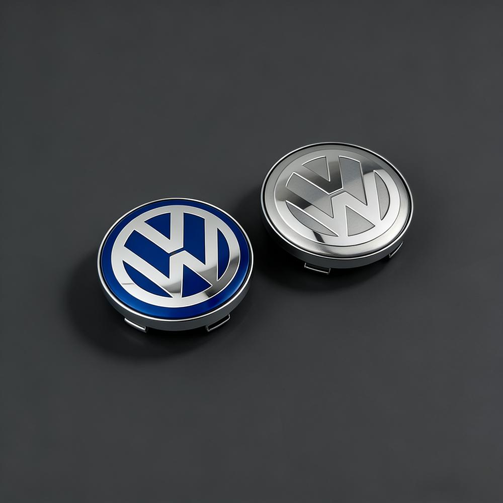 VFHJQ1 Car Wheel Center 4PCS 60MM Cap Hub Covers Badge for Volkswagen VW Polo Golf-4 5 6 7 MK5 CC Tiguan Passat MK6 MK7 Accessories