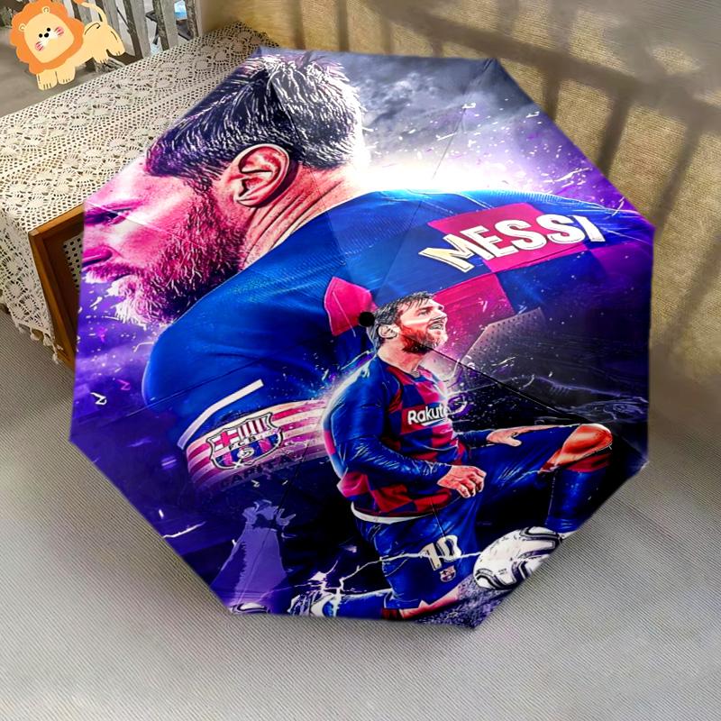 Lionel Messi: Legend Field Folding umbrella Umbrella 8 paraphenoid bones light Umbrella Sun umbrella