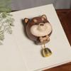 Wooden Cute Dog Doorbell Decorative Animal Theme Cartoon Door Bell Entry Reminder Wind Chime Doorbell Ornament Business Opening