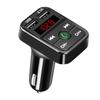 Dual USB Bluetooth 5.0 Adapter FM Transmitter Auto Radio MP3 Player For Car FM Transmitter TF Card LCD MP3 Player X7G2
