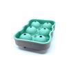 Силиконовая форма для льда большого размера из 6 предметов, зелено-серая