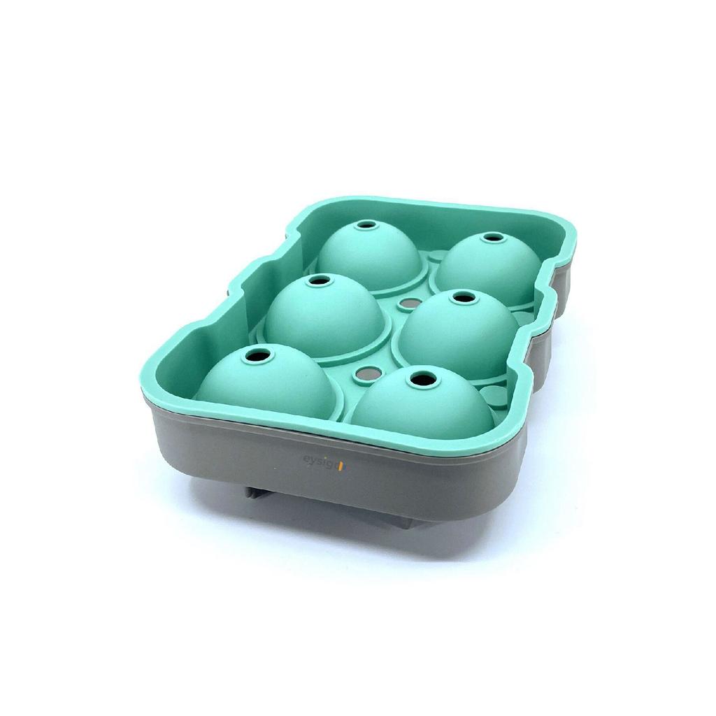 Силиконовая форма для льда большого размера из 6 предметов, зелено-серая