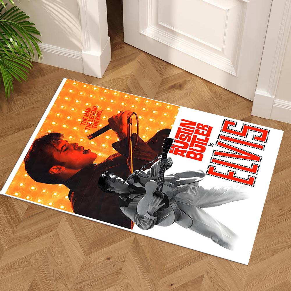 Elvis Presley Floor Mat Suitable for Bedrooms Entryway Game Room Dormitory Anti-slip Rug Office home decor Perfect Gift for Friends & Family