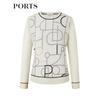 PORTS Women's Logo Jacquard Knit Sweater