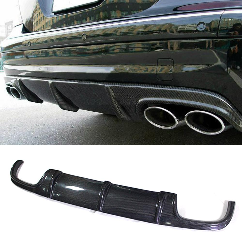 Carbon Fiber Racing Rear Bumper Diffuser Lip Spoiler for Mercedes Benz E-Class W211 E55 E63 AMG Sedan 4-Door 2002 - 2006