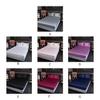 Breathable Solid Color Satin Sheets Machine Washable Comfortable Durable Satin Flat Sheet Waterproof