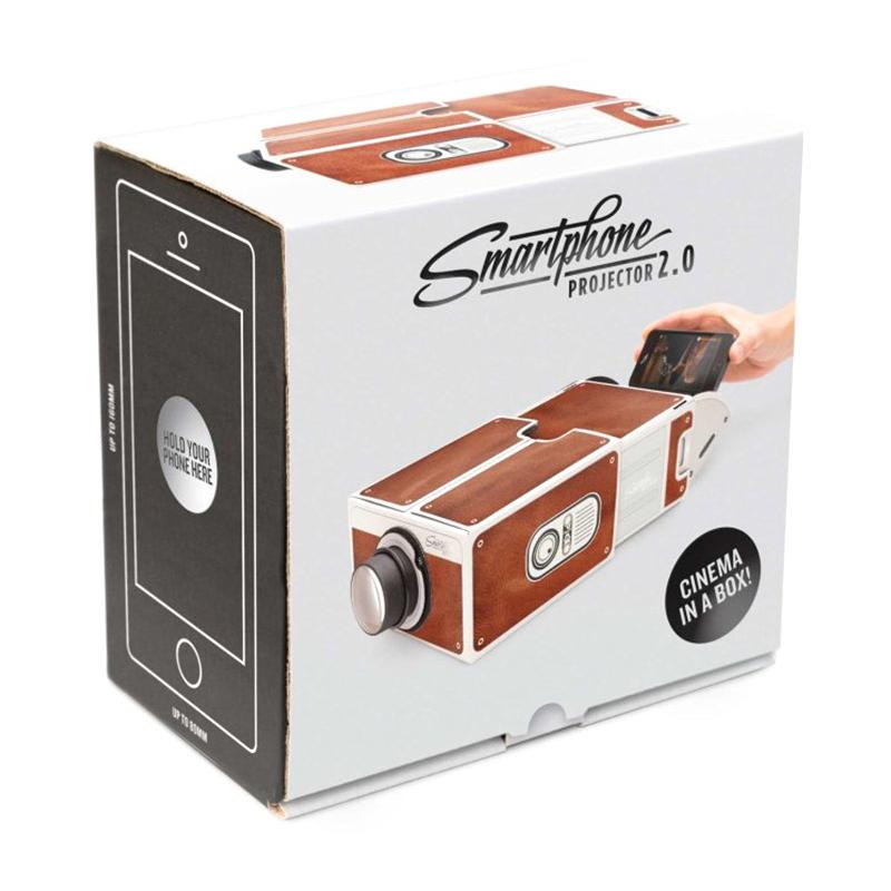 PDTO V2.0 DIY Мини-проектор для смартфона, домашний кинотеатр, кино, видео для iPhone