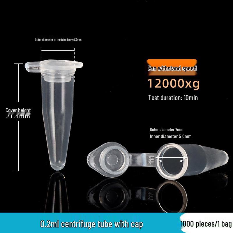 Laboratory Plastic Tubes: PCR, Centrifuge & Seed Bottles in 0.2/1.5/5/10/15/30/50ml