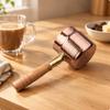 Stainless Steel Saucepan Compact with Wooden Handle Toned Small Milk Pan for Coffee