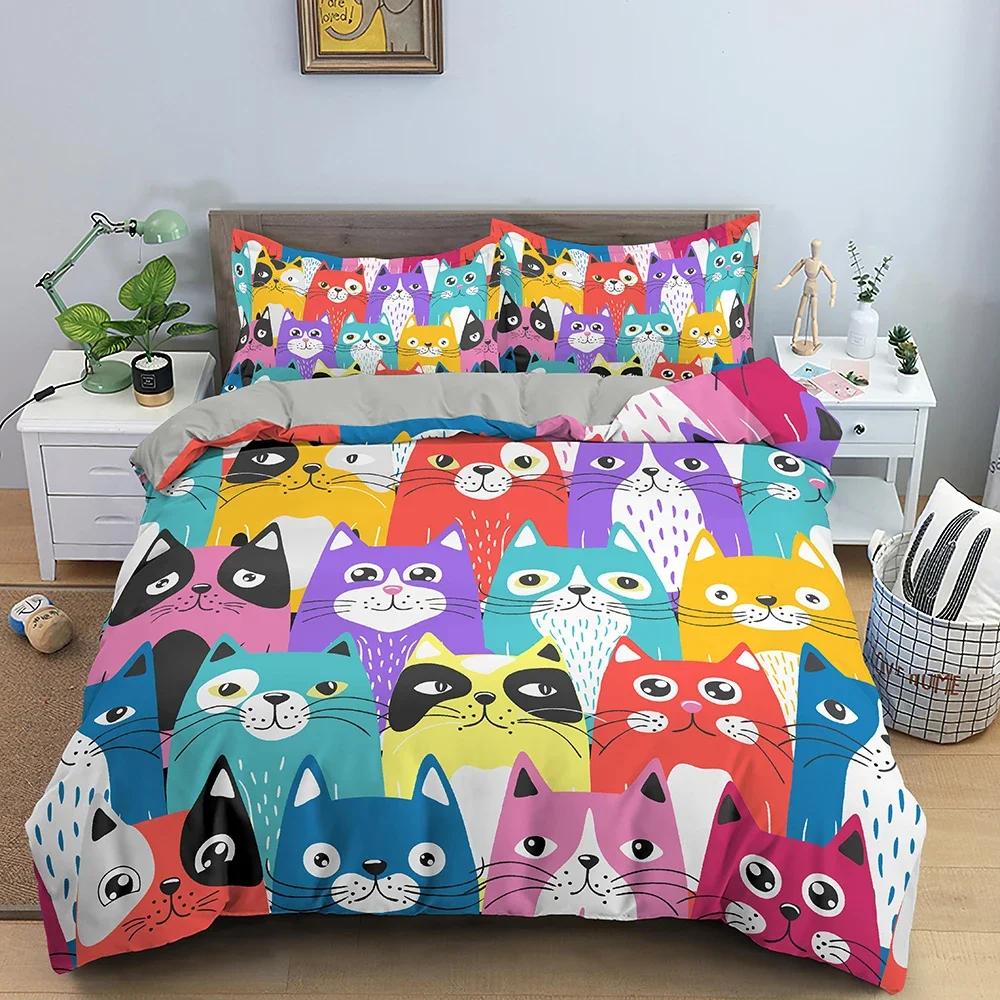 3D Printed Cartoon Luxury Cozy Comfortable Duvet Quilt Cover Pillowcase Bedding Set Children Bedroom Decoration Home Textile