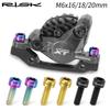 RISK 4PCS M6x16 M6x18 M6x20mm Titanium Bicycle Disc Brake Clamp Caliper Bolts MTB Mountain Road Bike Fixed Screws M6*16/18/20mm