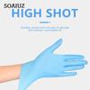 50 шт одноразовые резиновые перчатки ПВХ композит утолщенные синие нитриловые гигиенические кислотостойкие пищевые эмульсионные