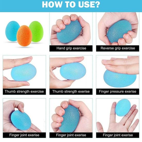 6/9 шт., силиконовая ручка, силовой тренажер, кольцо, яйцо, мяч, носилки для пальцев, противоскользящие, круг для тренировки пальцев предплечья, портативная тренировка для реабилитации рук