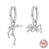 New Original 100% 925 Silver 12 Zodiac Signs Aries-Sagittarius Earrings Love Bow Ladies Earrings Anniversary Gift