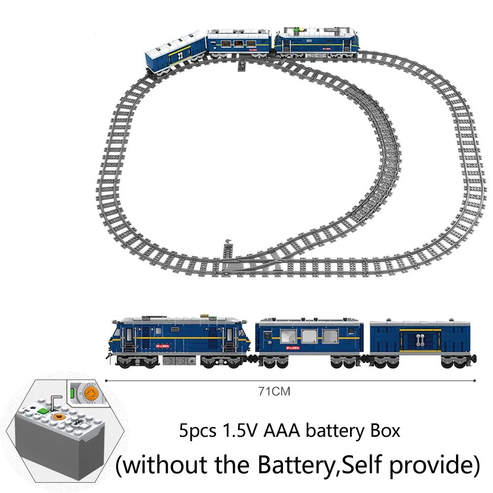 Игрушки-конструкторы «Движущийся поезд» с мотором – Идеально для транспортных средств – Сумасшедшие Мальчики Развивают Практические Навыки Понимание Железнодорожного Транспорта