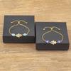 Nidin Charm Dark Blue/Light Blue Color Turkish Evil Eye Bracelets for Women Snake Chain Fatima Adjustable Palm Bangle Jewelry