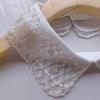 Lace Up Shawl Detachable Shirt Embroidered Bead Collar Dress Blouse Decor New Women's Lace Collar