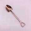 1PCS Creative Shovel Shape Dessert Spoon Stainless Steel Coffee Stirring Spoon Shovel Fork Fruit Fork Home Kitchen Tableware