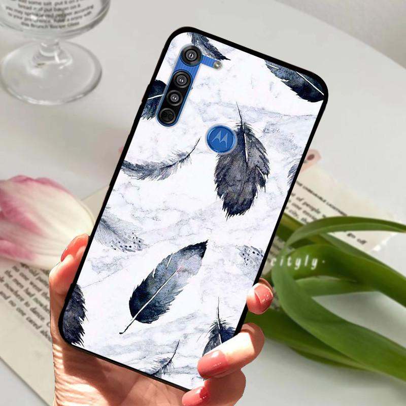 Чехол для Motorola Moto G8 Plus, черный силиконовый чехол для MOTO G8 Play G 8 Power Lite, модный защитный чехол из ТПУ.
