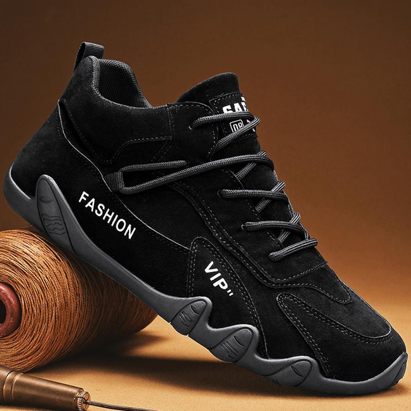 Labor Protection Shoes Men's Construction Site Work Shoes Wear Resistant High Top Shoes Casual Driving Car Boots